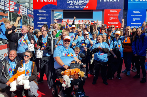 Finishfoto bij de No Limit Challenge